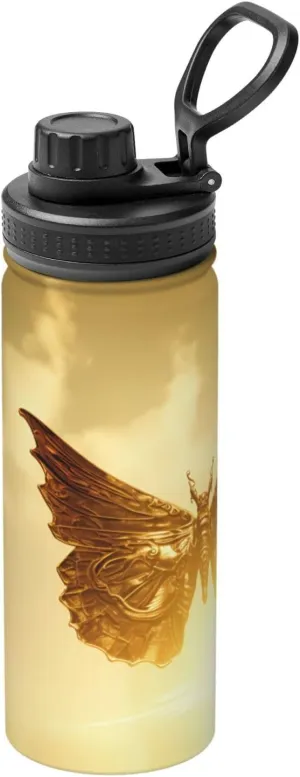 PHAYAH Metal Moth Camping Hiking Hydration Flask Stainless Steel, Double Walled & Vacuum Insulated Water Bottle