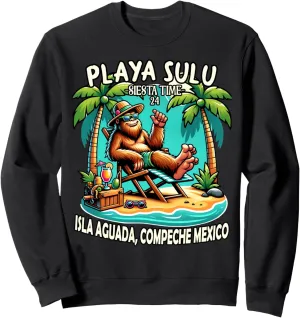 PLAYA SULU BIGFOOT SIESTA TIME Vacation '24 Paraiso Familiar Sweatshirt