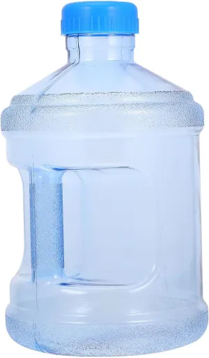 POPETPOP Empty 3L Water Jug Plastic Water Bottle with Handle Reusable Water Bottle Portable Mineral Water Container for Outdoor Camping Backpacking Supplies