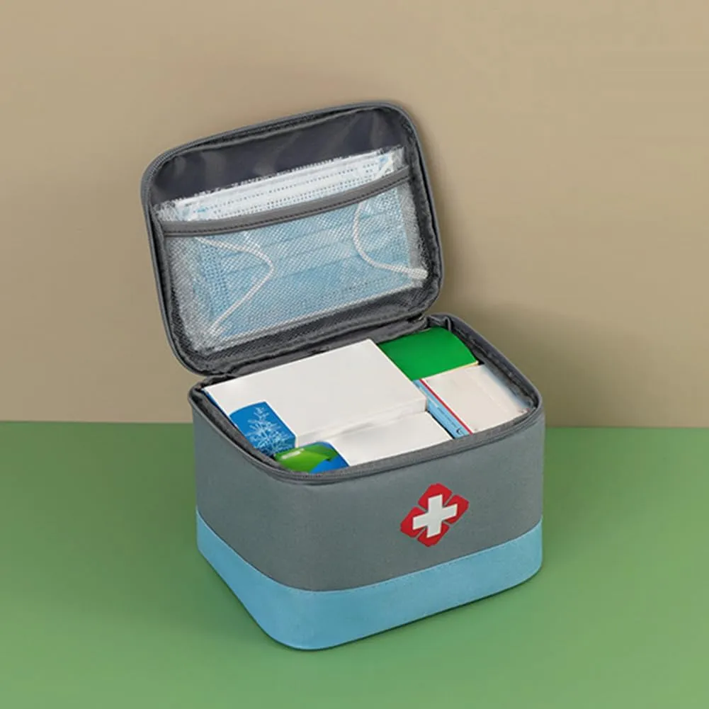 Portable First Aid Kit Zcargel S/M/L 1/3 PCS Home Medicine Bag Oxford Cloth Emergency Supplies Bag Large Capacity Medical Kit for Home Car Travel Camping Truck Hiking Sports Office Vehicle Outdoor