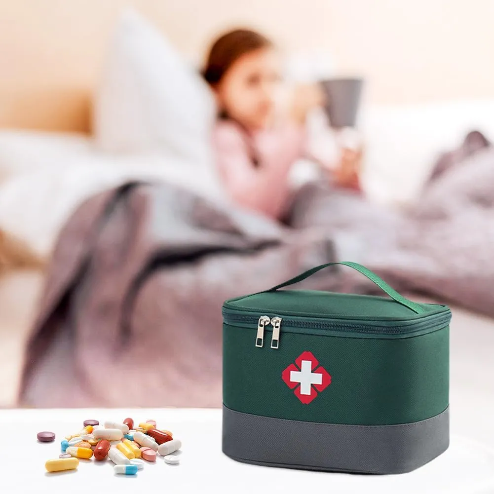 Portable First Aid Kit Zcargel S/M/L 1/3 PCS Home Medicine Bag Oxford Cloth Emergency Supplies Bag Large Capacity Medical Kit for Home Car Travel Camping Truck Hiking Sports Office Vehicle Outdoor