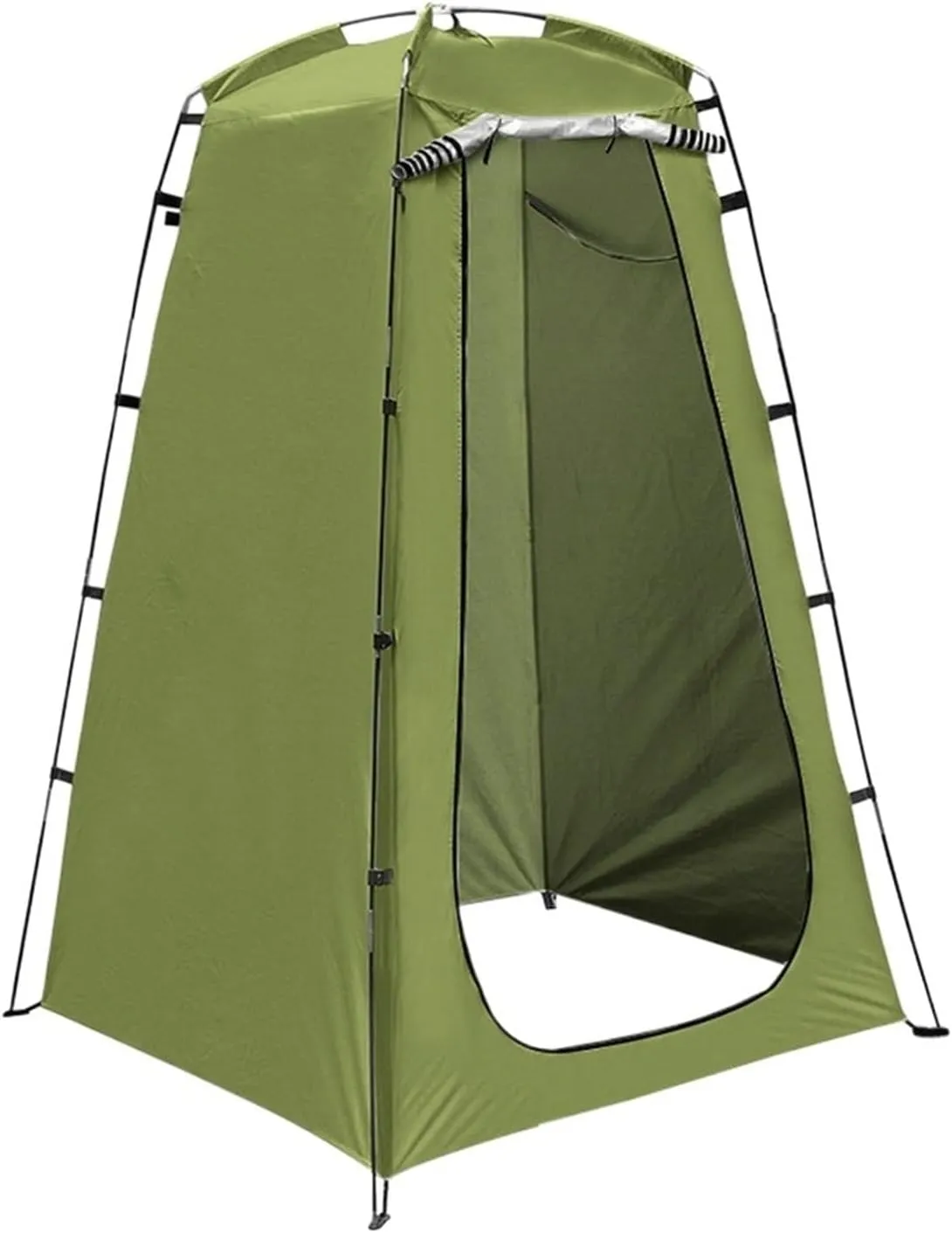 Portable Outdoor Shower Bath Changing Fitting Room Camping Tent Privacy Toilet Tourist Tents Outdoor Camping Shower Bathing Tent Change Clothes Tent (Color : Army Green)