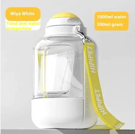 Portable Pet Water Bottle with Food Storage