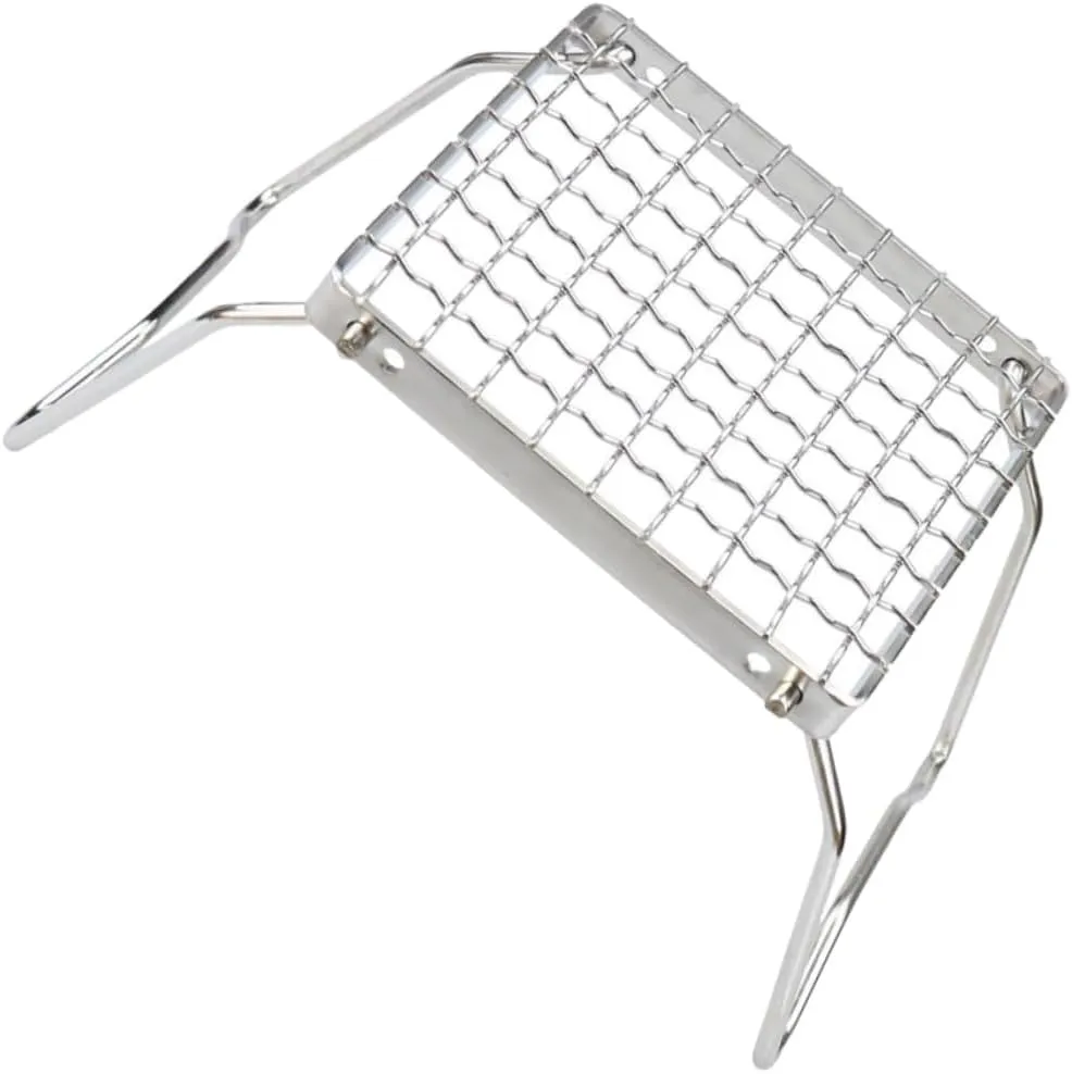 Portable Stainless Steel Stainless Steel Grate for Camping Outdoor Cooking Picnics and Fishing and Space-saving Design