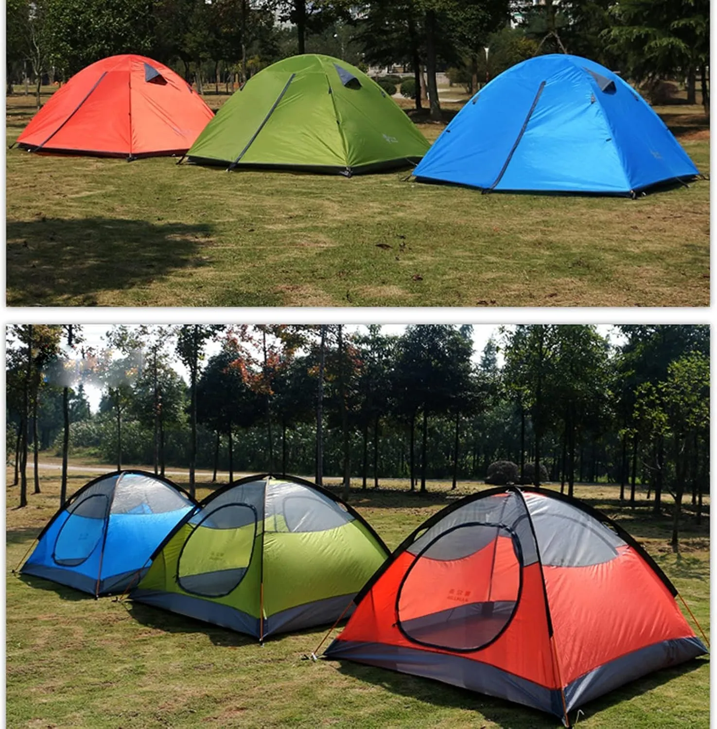Portable Tent,Outdoor Tent, Camping Tent 2 Person Ultralight Double Layer Aluminum Poles Waterproof Windproof Camping Tent Beach Tent