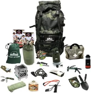 Prep Store - Quick Plus - Emergency Survival Pack - 48 Hr. Food Supply - Survival Kit - Bugout Bag - Hurricane Emergency Kit - Survival Bag - Bug Out Bag (Quick Plus Kit)