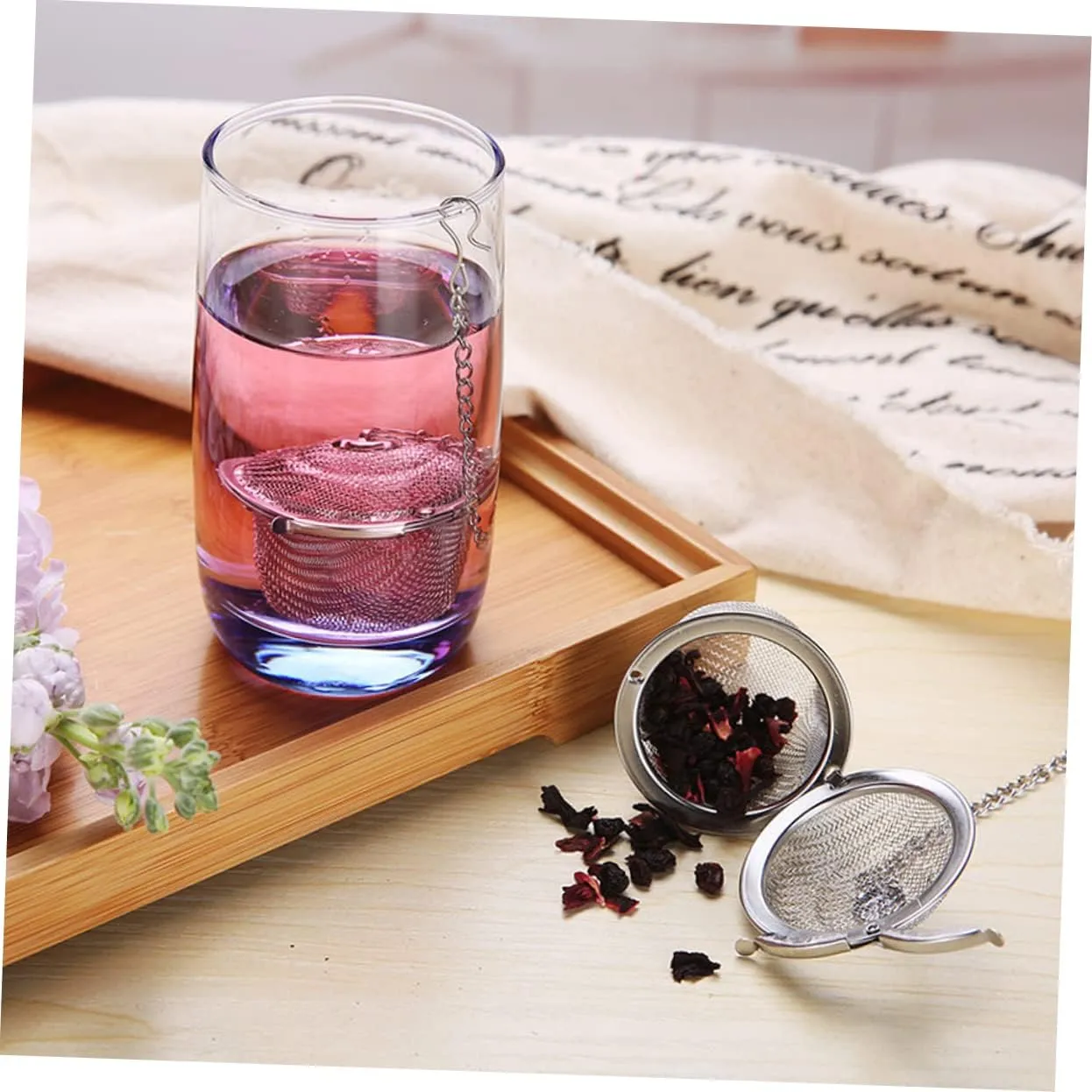 PRETYZOOM 3 Pcs Stainless Steel Tea Ball Strainer Spice Strainer Ball Fine Slots for Tea and Spices