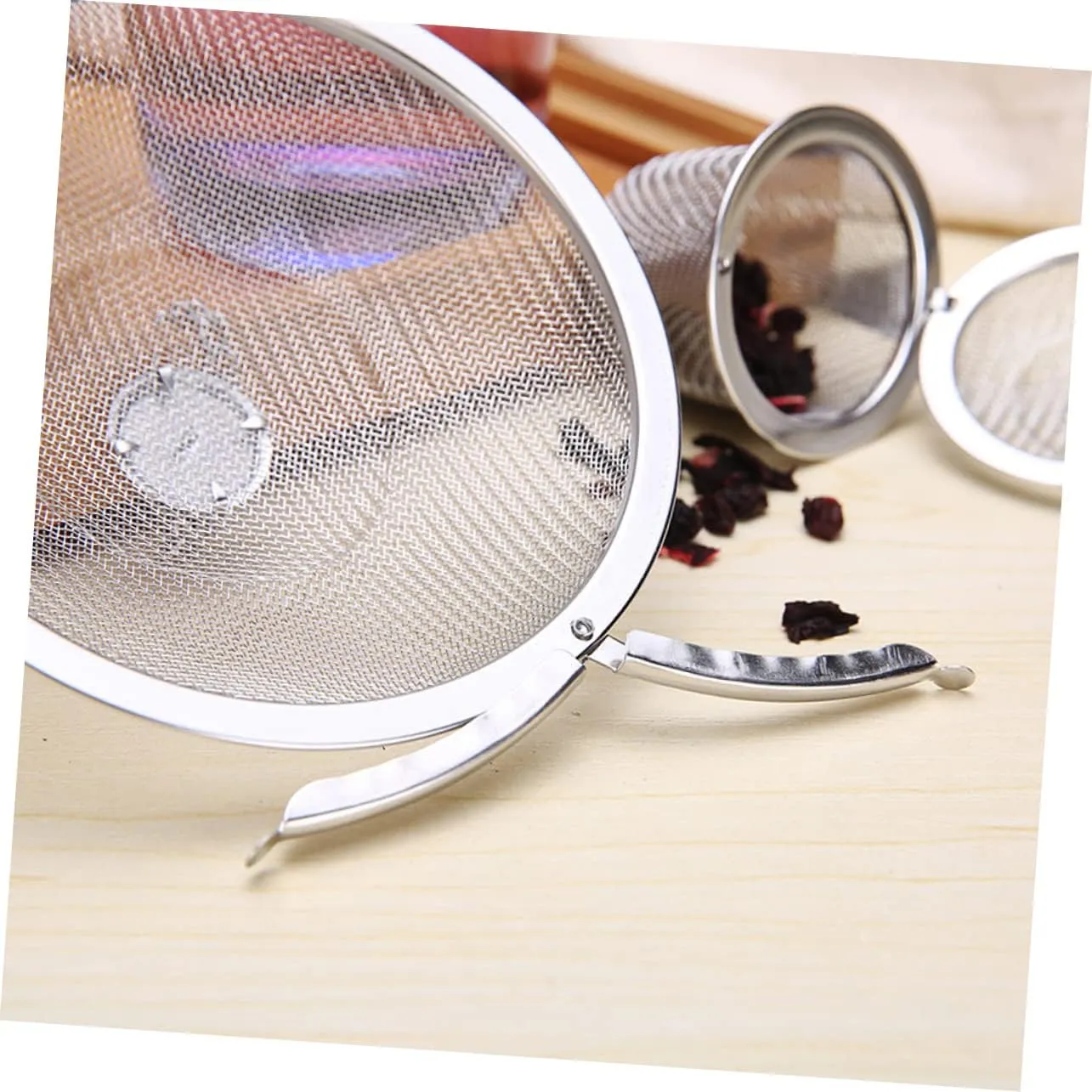 PRETYZOOM 3 Pcs Stainless Steel Tea Ball Strainer Spice Strainer Ball Fine Slots for Tea and Spices