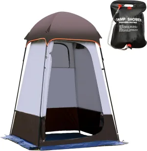 Privacy Large Changing Shower Tent - Portable Quick Easy Installation Shower Bag Camping Outdoor Toilet Shelter 94” x 63” x 63” Beach Sun Protection Ventilation Waterproof