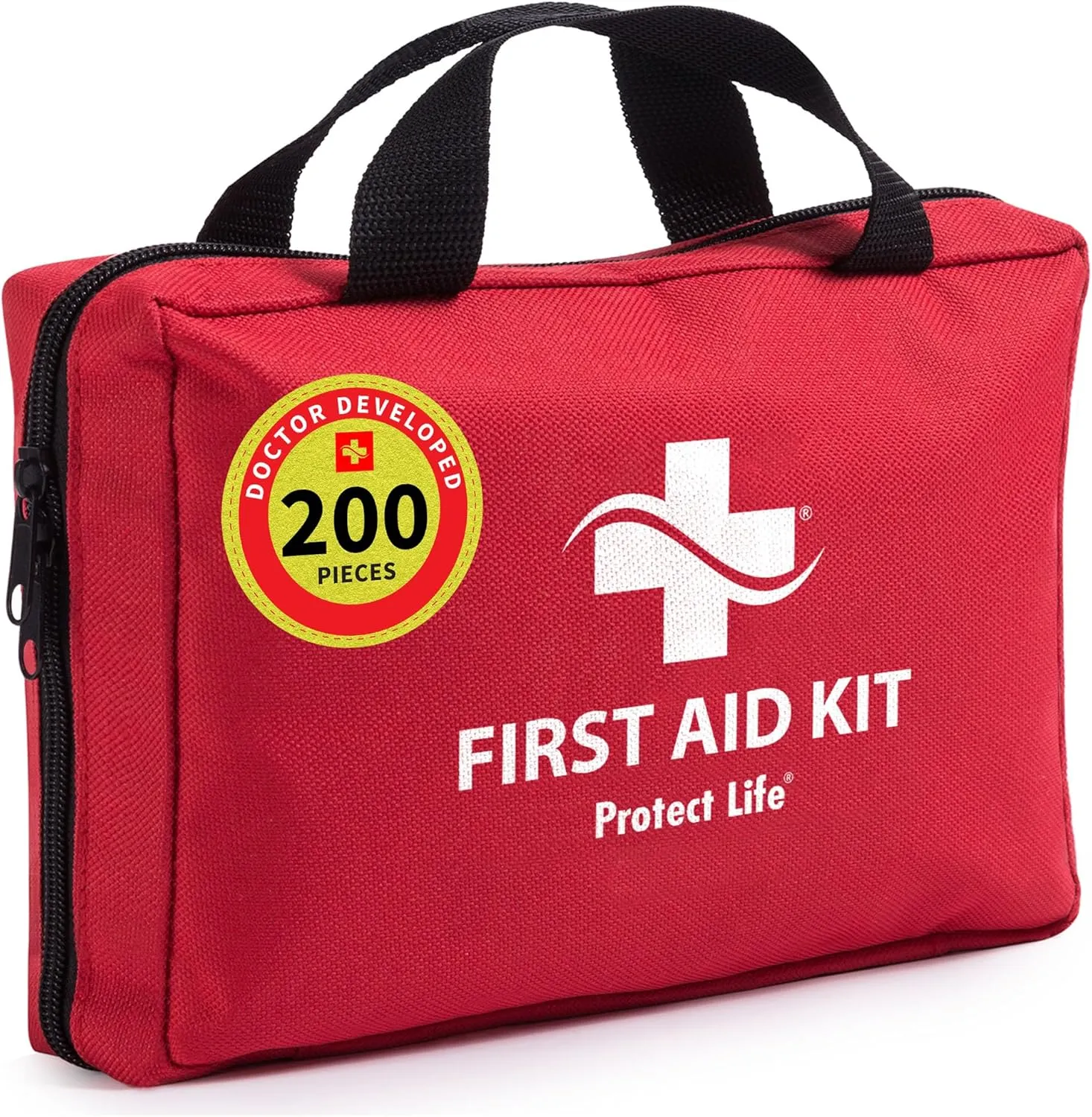 Protect Life Survival First Aid Kit for Home/Business, Camping Survival Kits | Mini Travel First Aid Kit | Camping Equipment | Small Kits for Car | Outdoor Emergency Survivals Pack - 200pcs