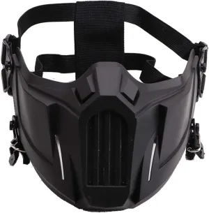 Protective Half Face Mask Outdoor Game Masks Tactical Mask for Tactical Action Games Color Black