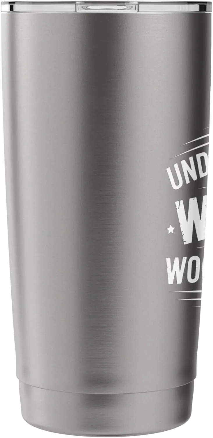 Proud Woodworker Woman Wood Carving Mom Woodworking Stainless Steel Insulated Tumbler