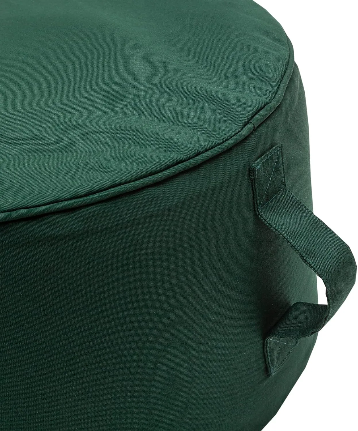 QILLOWAY Indoor/Outdoor Inflatable Stool,Round Ottoman,All Weather Foot Rest for Camping or Home,Mallard/Forest Green