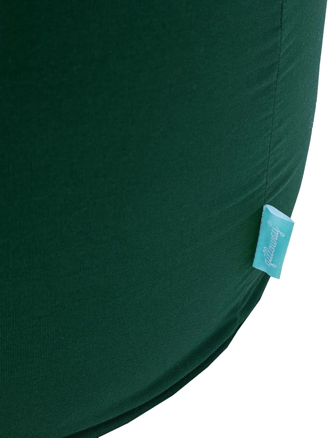 QILLOWAY Indoor/Outdoor Inflatable Stool,Round Ottoman,All Weather Foot Rest for Camping or Home,Mallard/Forest Green