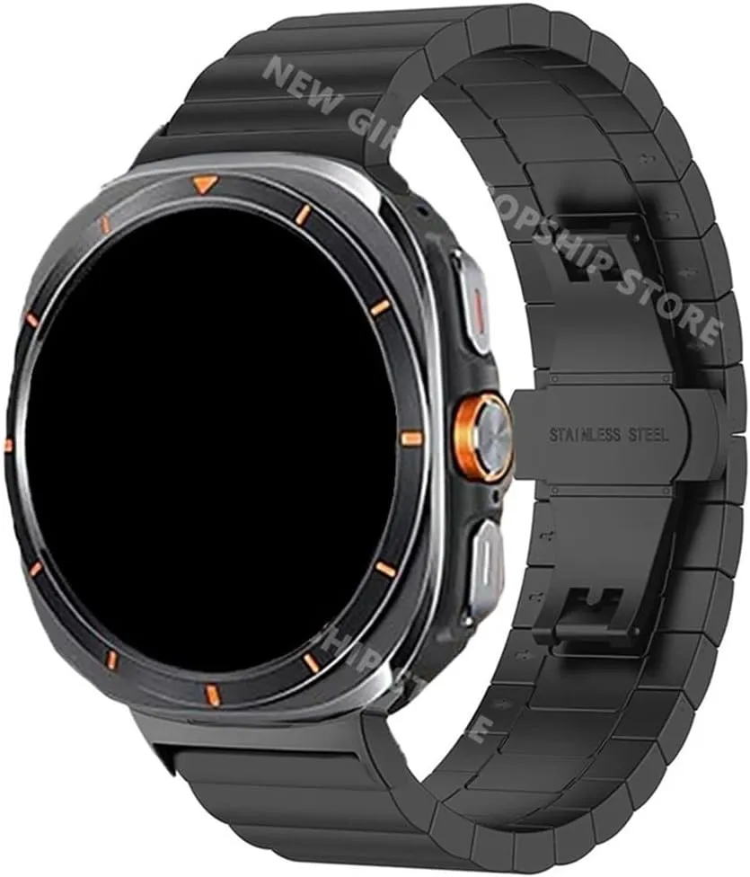 Qu ick Fit Business Stainless Steel Metal Watch Band Fit for Samsung Galaxy Watch Ultra 47mm Bracelet