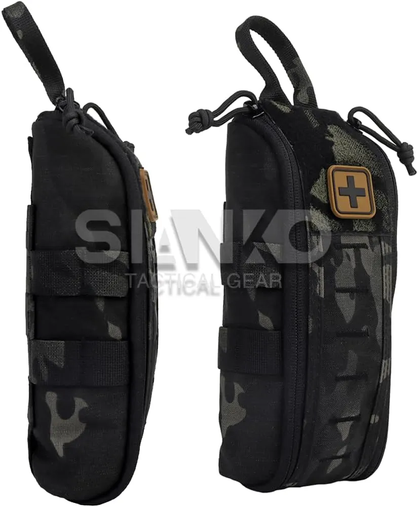 Quick Release Tactical MOLLE IFAK Pouch,Medical Emergency Airsoft First Aid Kits/EMT Bag,For Outdoor Sport Hunting Airsoft