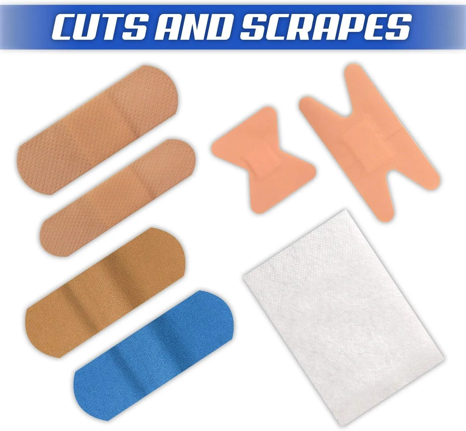 Rapid Care First Aid Cabinet and Band-Aid Brand Adhesive Bandages Variety Pack | First Aid Kit and Bandages Bundle