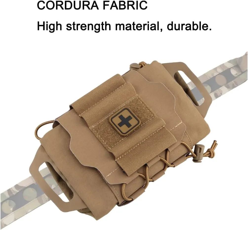 Rapid Deployment IFAK Kits MOLLE Tactical Pouch Outdoor Survival Medical First-aid Kit Hunting Camping Hiking Emergency Tools