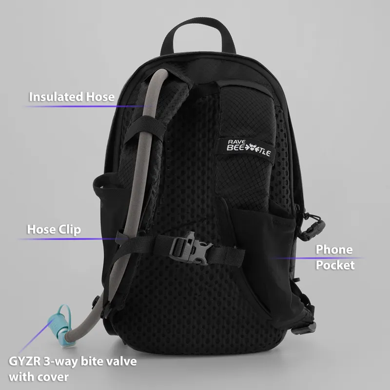 RaveBeetle Clear Elytra Hydration Pack   Aura Reflector