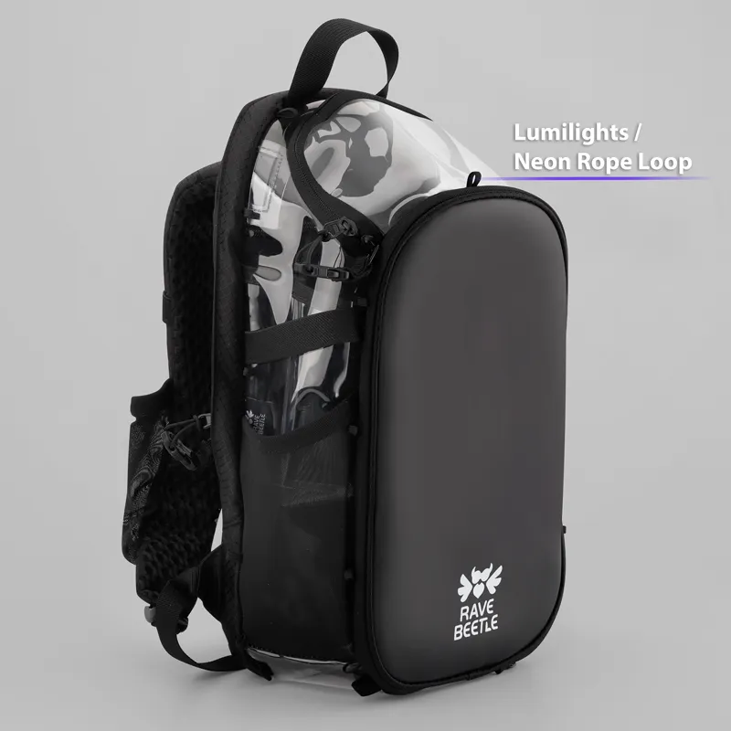 RaveBeetle Clear Elytra Hydration Pack   Aura Reflector