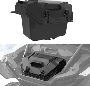 Rear Cargo Box 55 QT for Polaris RZR XP/XP 4 1000 2024, Black Polypropylene Water Resistant Forward Cargo Storage Bin, Replace OEM #2884525
