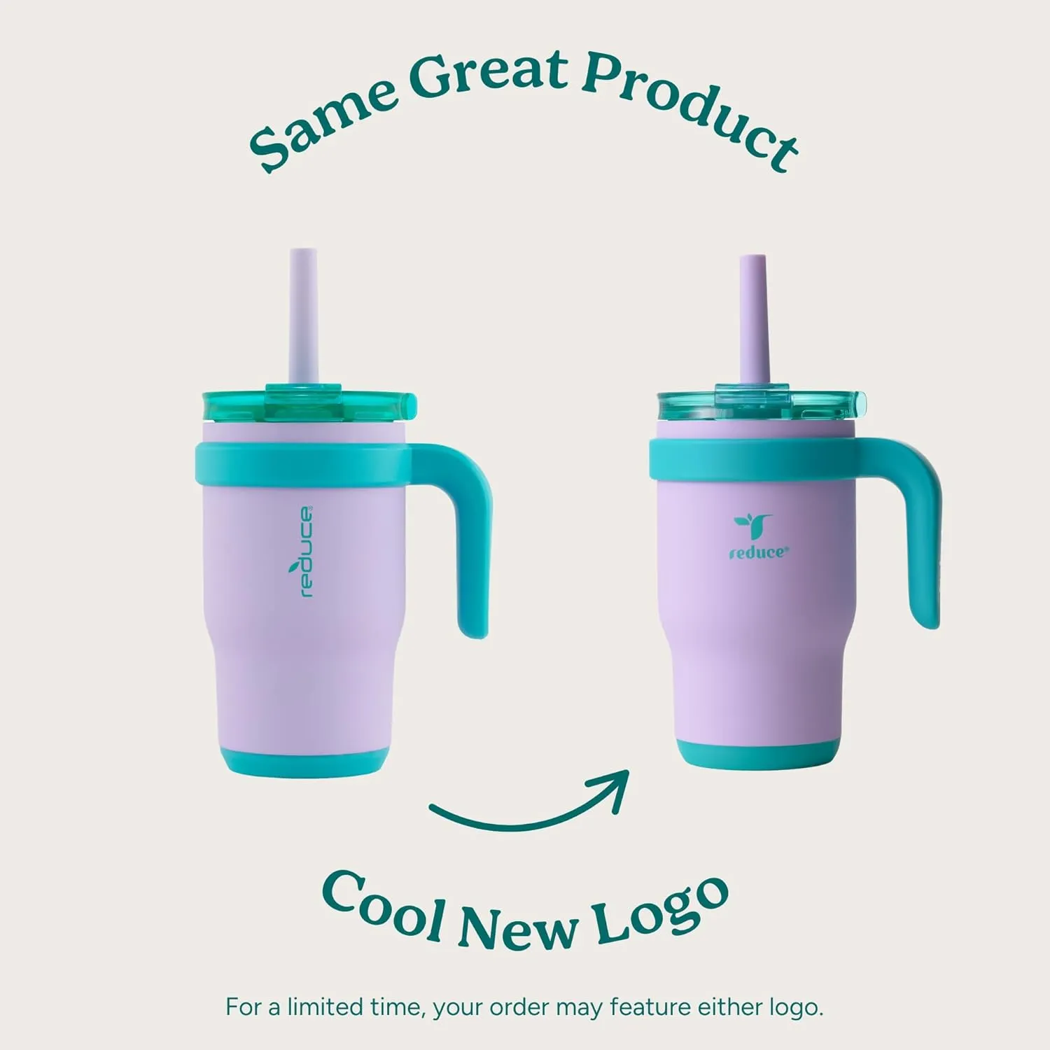 REDUCE 14 Oz Coldee Kids Tumbler with Lid and Straw - Coldee Insulated Travel Mug - Spill-Proof, Sweatproof Stainless Steel, BPA-Free - Includes Handle, Reusable Silicone Straw - Unicorn Magic