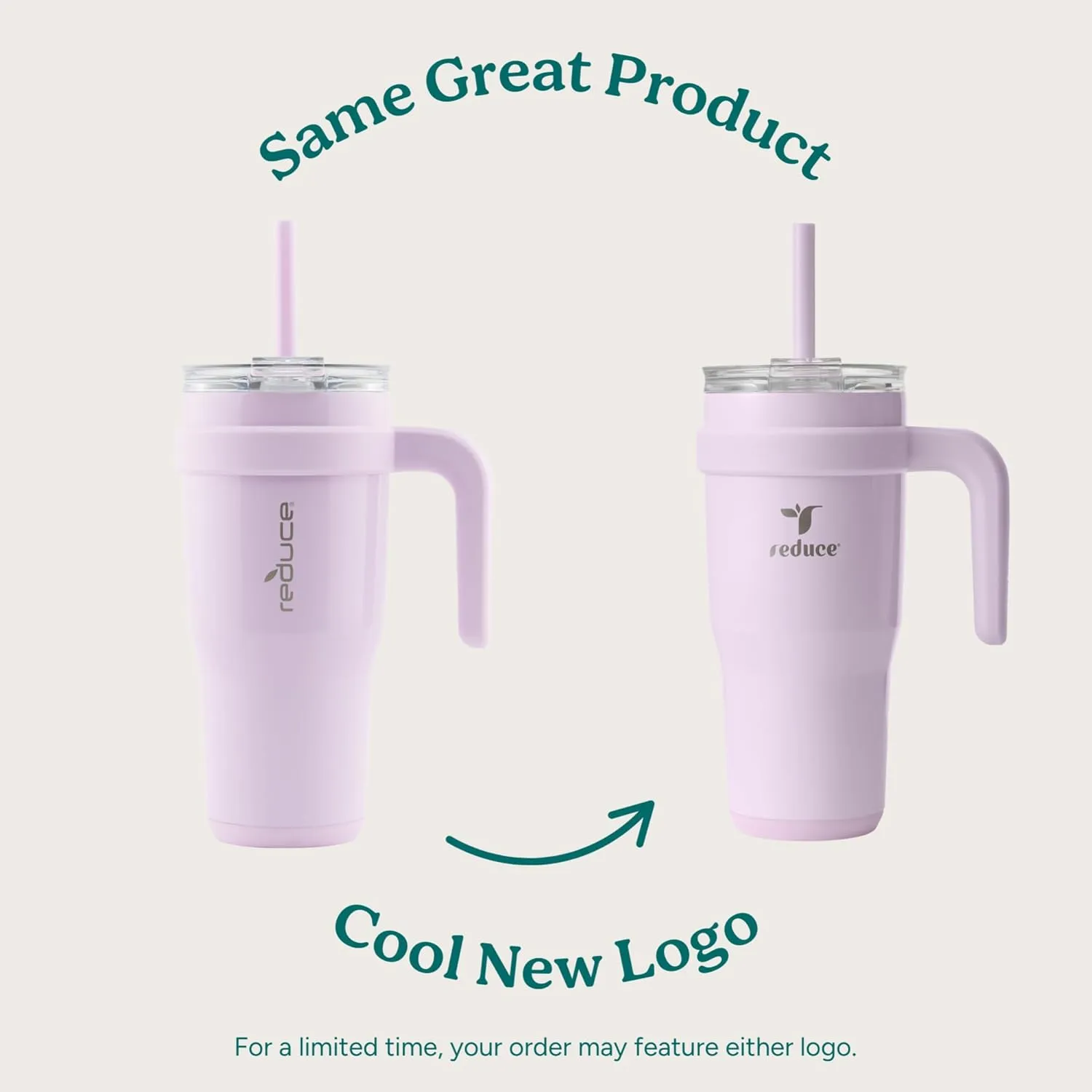 Reduce 24 oz Stainless Steel Tumbler with Handle - Dual-Wall Vacuum Insulated Travel Mug, Sweat-Proof Lid & Reusable Straw - Keeps Drinks Cold for 24 Hrs, Fits Cupholders, Dishwasher Safe-Ocean Breeze
