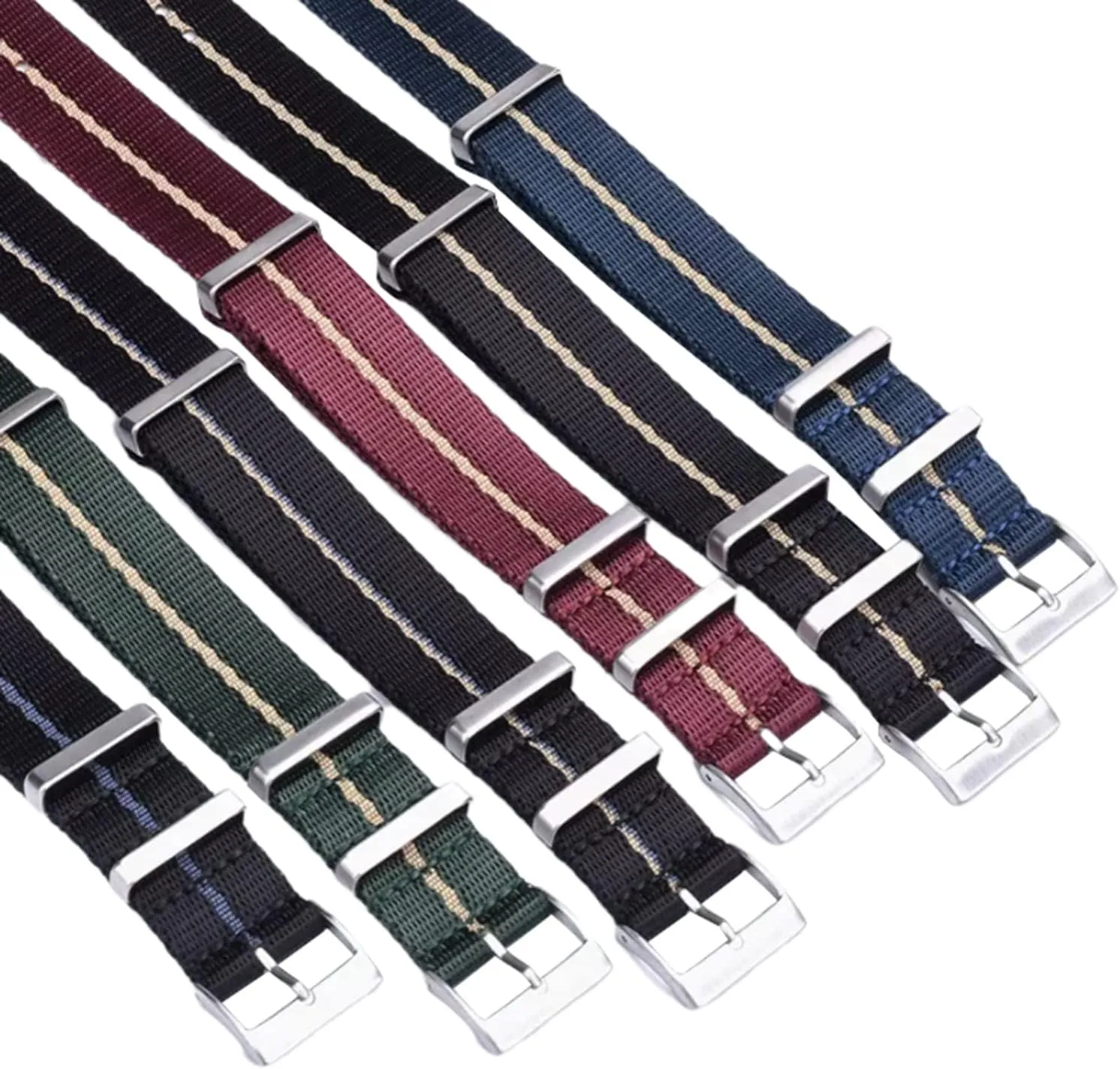 Replace Watchband, Elegant Replacement Bands Watch Straps,20mm-22mm Smooth Nylon Military Watch Strap for Analogue Watch and Dial Quartz Watch Watch Wrist Band Replacement