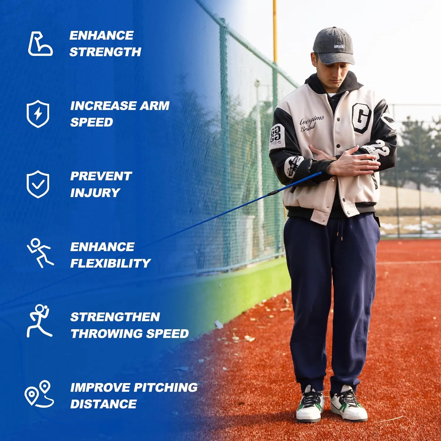 Resistance Bands for Pitchers, Baseball & Softball Training Equipment for Improving Arm Strength & Pitching Training, Baseball Pitching Bands for All Skill Levels