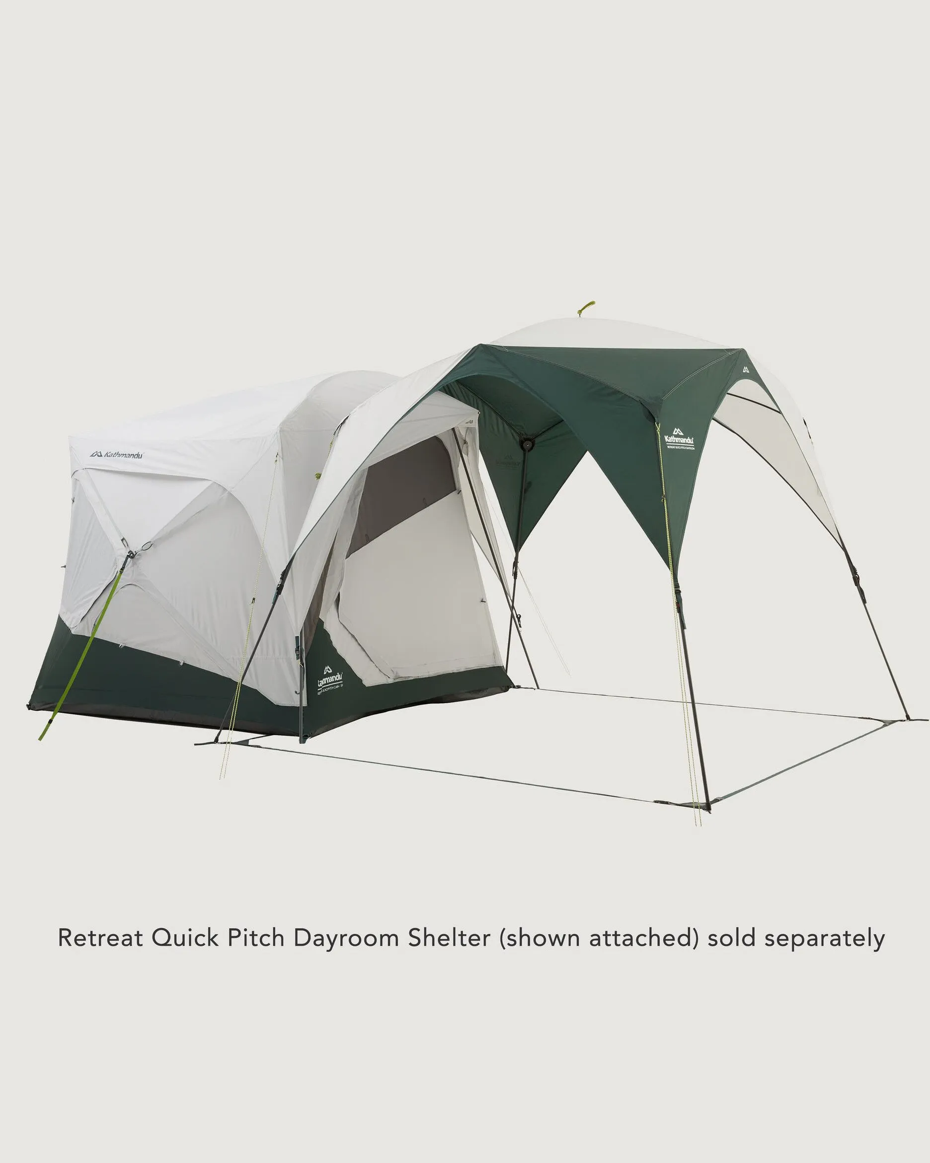 Retreat Quick Pitch 2-3 Person Cabin Tent - Silver Grey/Dark Spruce