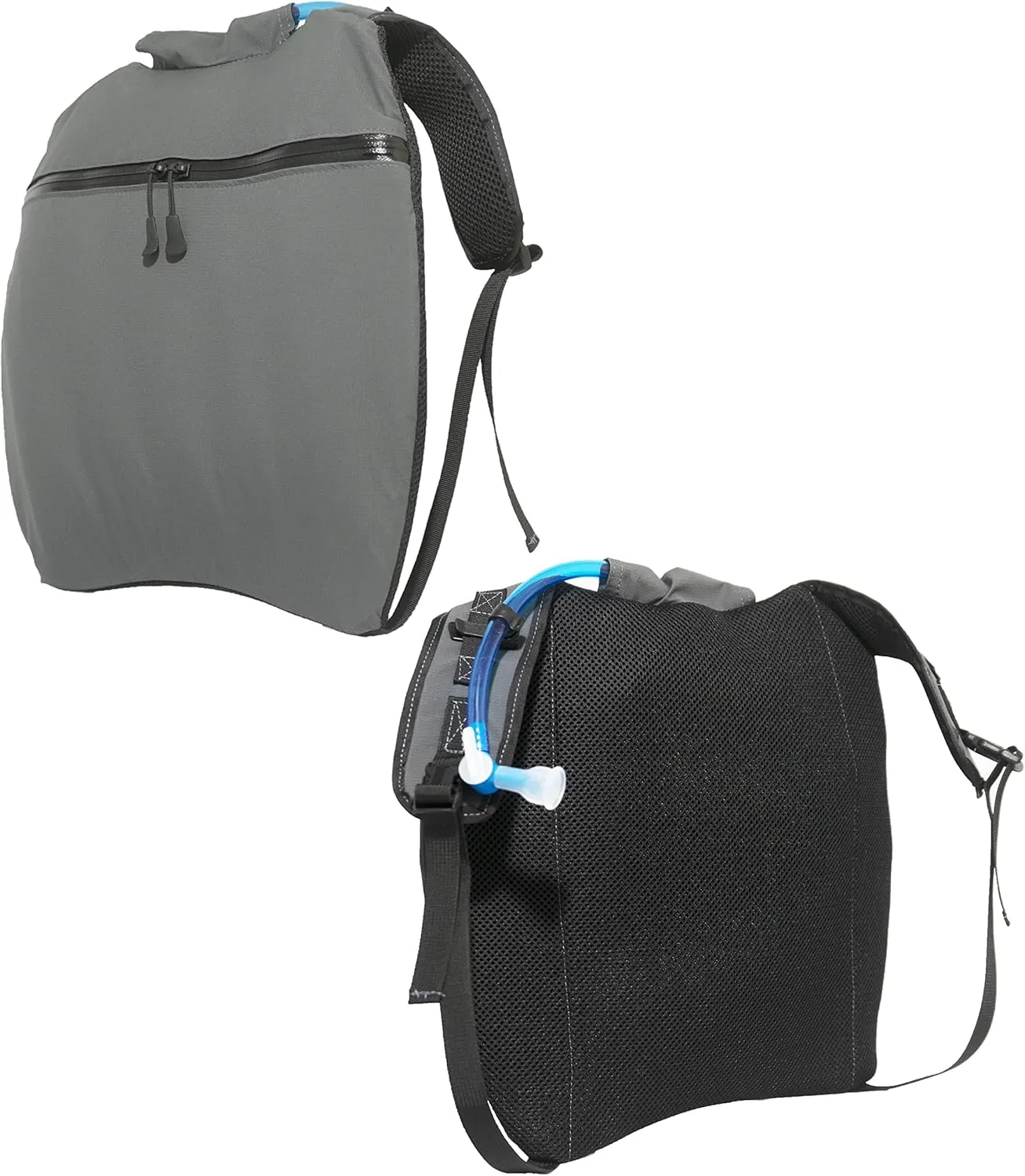 Ridge Packs Running Hydration Pack Includes Horizontal 2L Bladder Waterproof Breathable Fabric Gray - 6L Backpack with Phone Pocket - Also for Hiking, Cycling, Mountain Biking, Skiing, Medium/Large