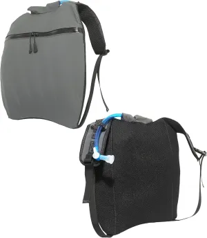 Ridge Packs Running Hydration Pack Includes Horizontal 2L Bladder Waterproof Breathable Fabric Gray - 6L Backpack with Phone Pocket - Also for Hiking, Cycling, Mountain Biking, Skiing, Medium/Large