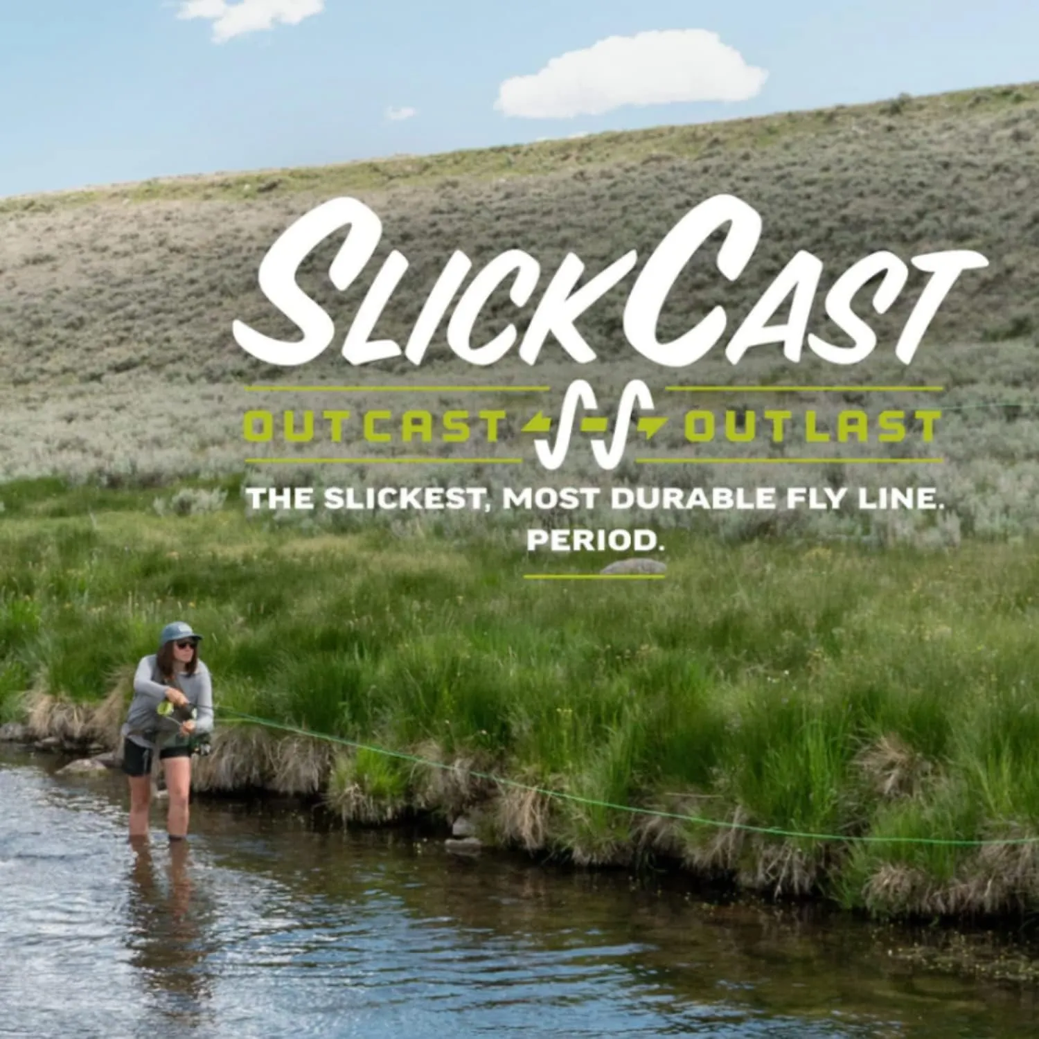 Rio Elite Perception Slick Cast Fly Line, Easy Casting All-Around Floating Trout Line, Low-Stretch & Ultra-Slick Performance, Green/Camo/Gray
