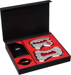 RockTape RockBlades IASTM Physical Therapy Tool Set, Soft Tissue Mobilization, 100% Stainless Steel, Easy Multi-Grip Handle, Multiple Treatment Surfaces, Medical Clinic Use