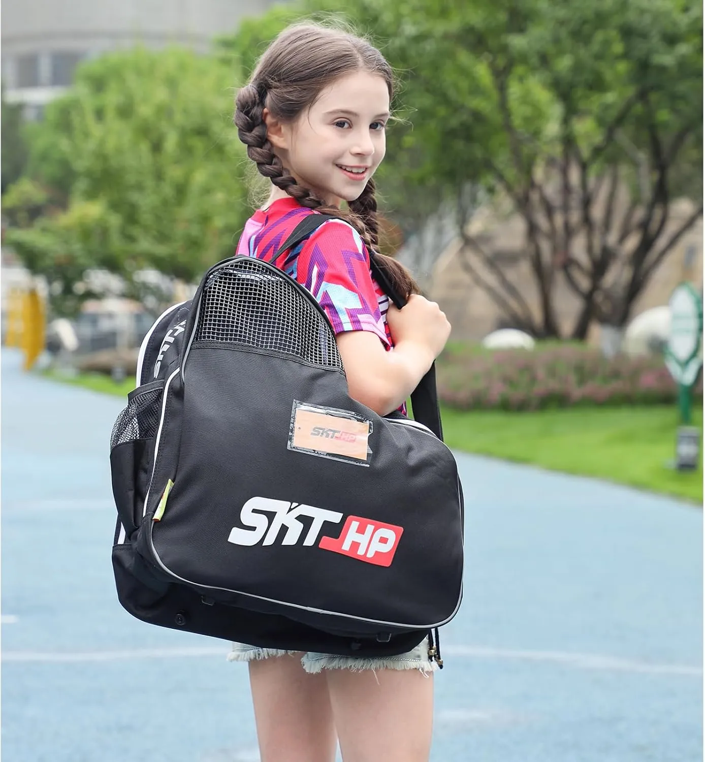 Roller Skate Bag with Adjustable Shoulder Strap for Kids and Adults to Hold Inline Skates and Knee Pads