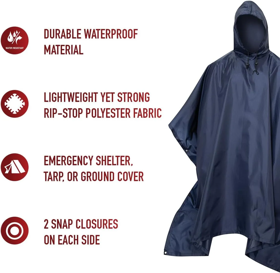 Rothco G.I. Type Military Rip-Stop Poncho