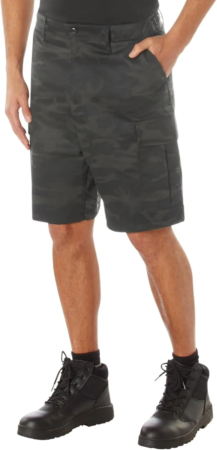 Rothco Midnight Camo BDU Shorts – Rugged Tactical Outdoor Hiking Camping Cargos