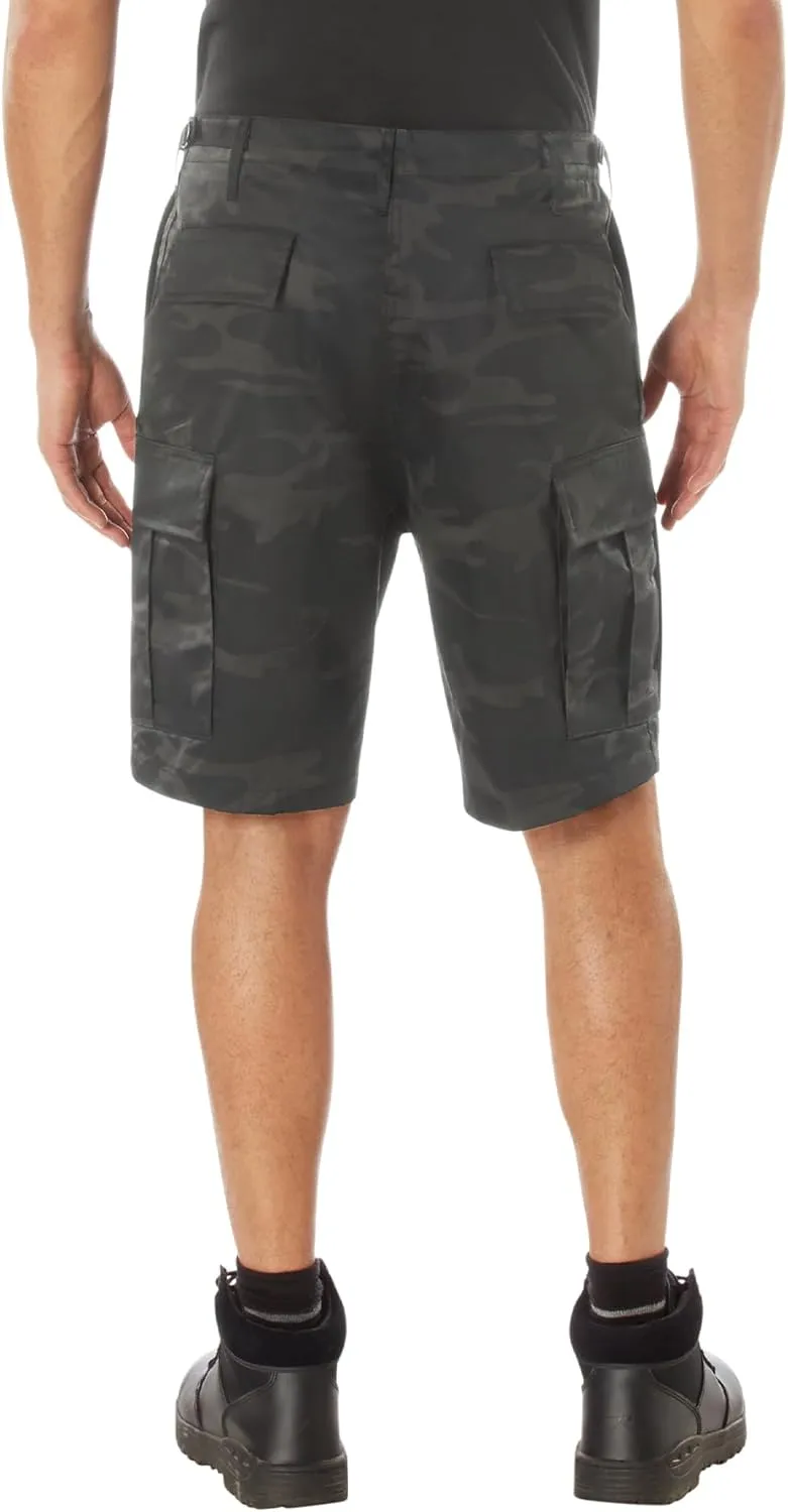 Rothco Midnight Camo BDU Shorts – Rugged Tactical Outdoor Hiking Camping Cargos