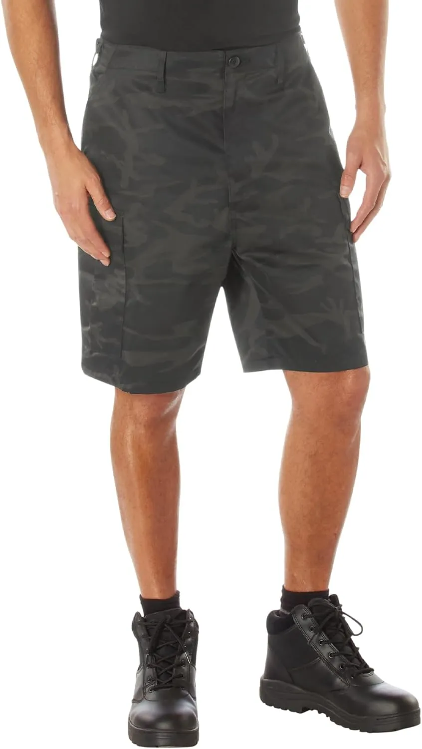 Rothco Midnight Camo BDU Shorts – Rugged Tactical Outdoor Hiking Camping Cargos