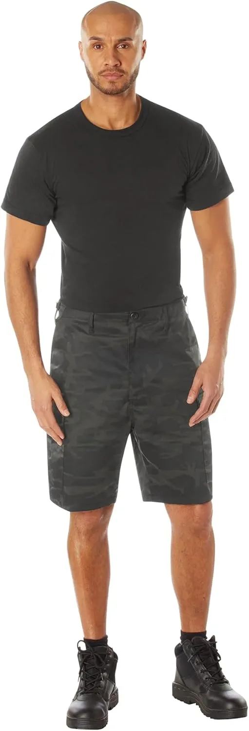 Rothco Midnight Camo BDU Shorts – Rugged Tactical Outdoor Hiking Camping Cargos