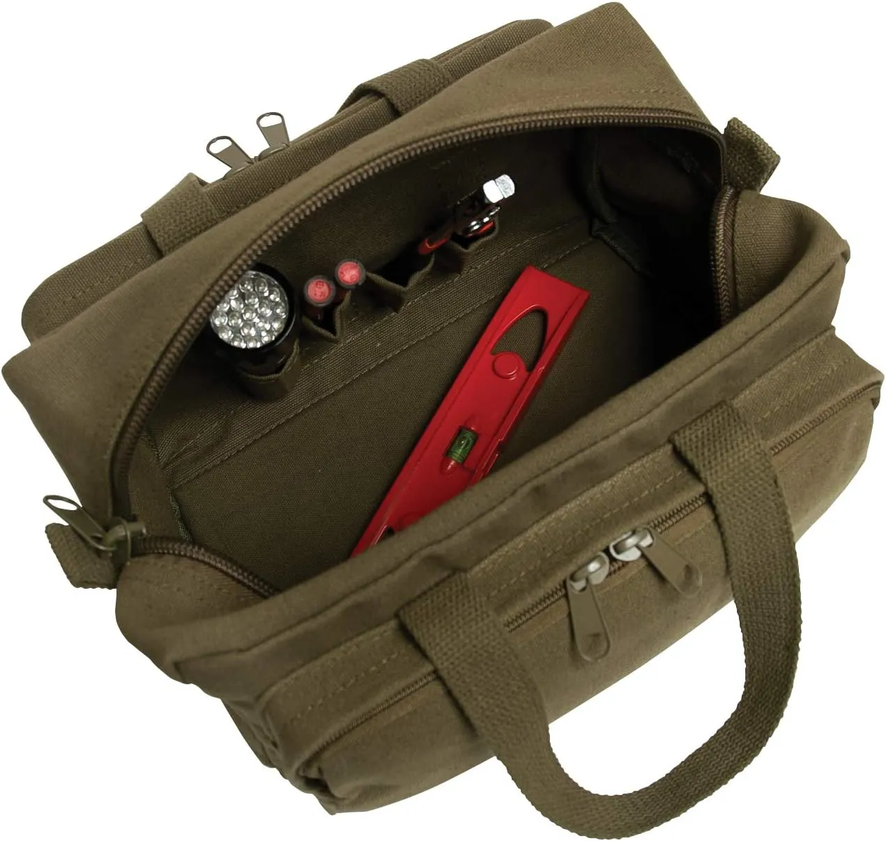 Rothco Zipper Pocket Mechanics Tool Bag with Military Stencil
