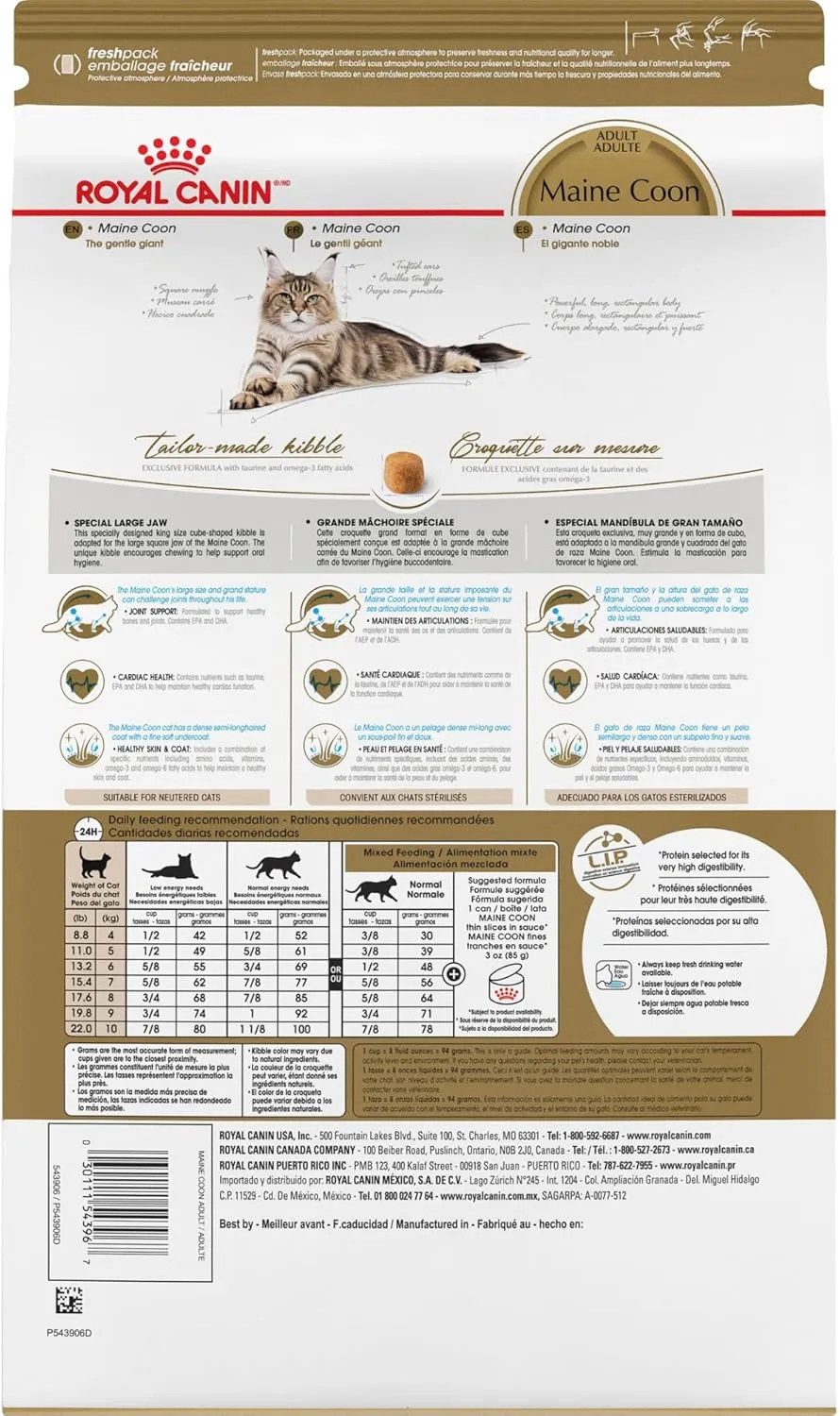 Royal Canin Maine Coon Breed Adult Dry Cat Food, 6 lb bag