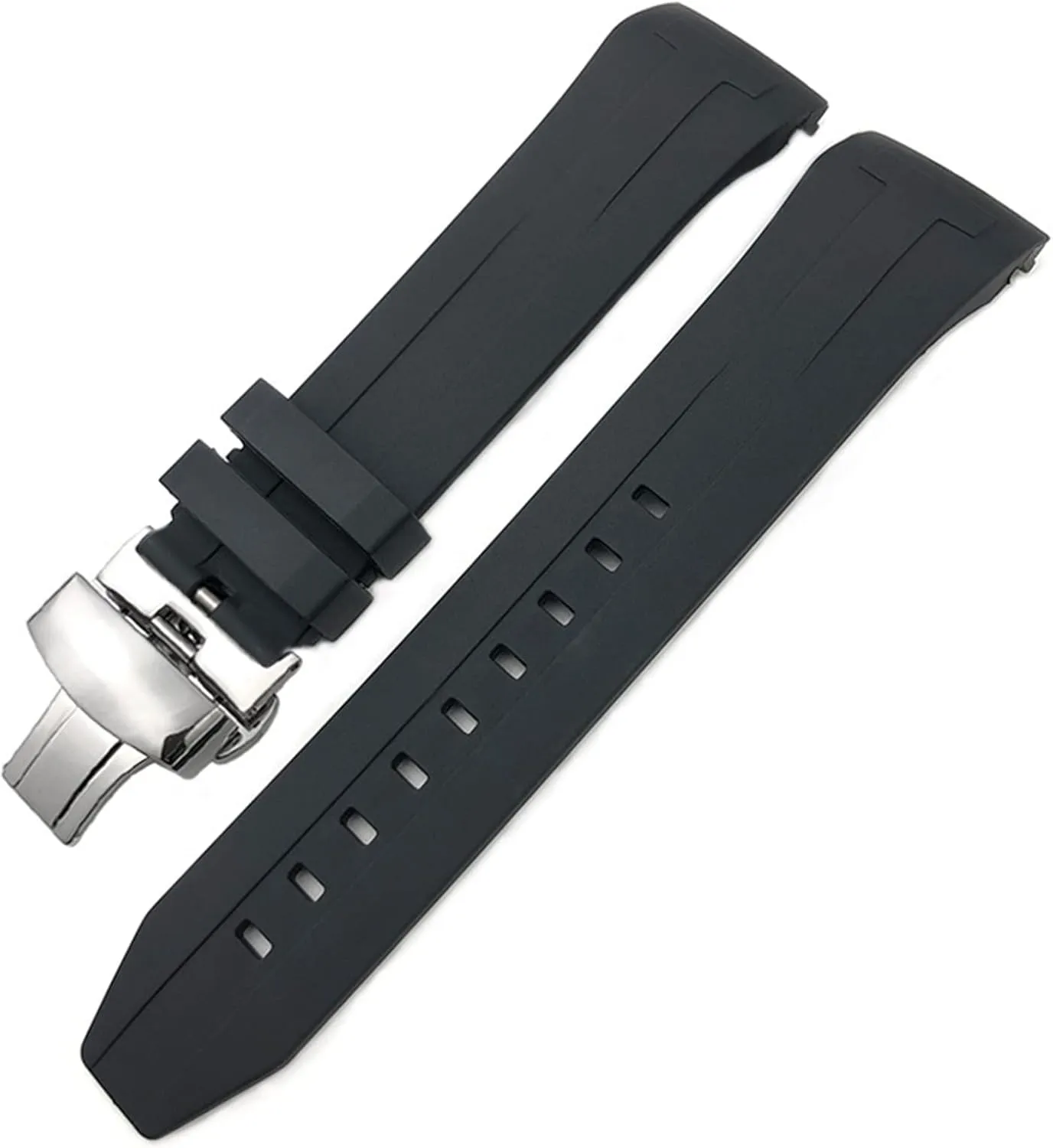 Rubber Silicone Watchband 22mm 21mm for Tissot T120417 Sea Star 1000 Series Orange Black Waterproof Diving Watch Strap produced in china
