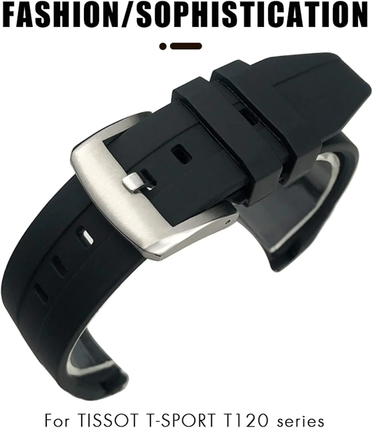 Rubber Silicone Watchband 22mm 21mm for Tissot T120417 Sea Star 1000 Series Orange Black Waterproof Diving Watch Strap produced in china