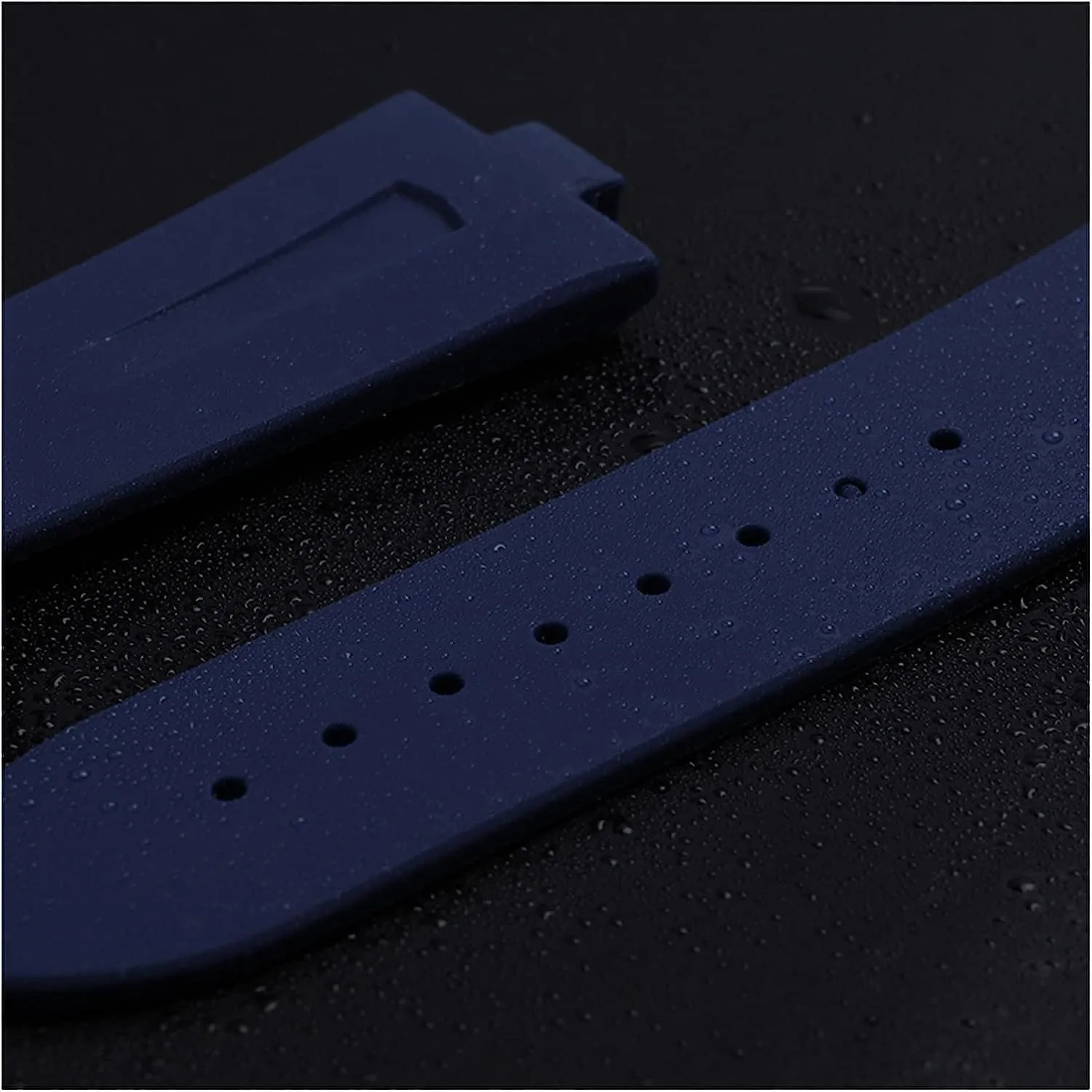 Rubber WatchBand For Vacheron Constantin Overseas Watch Waterproof Sport Strap 25mm * 8mm