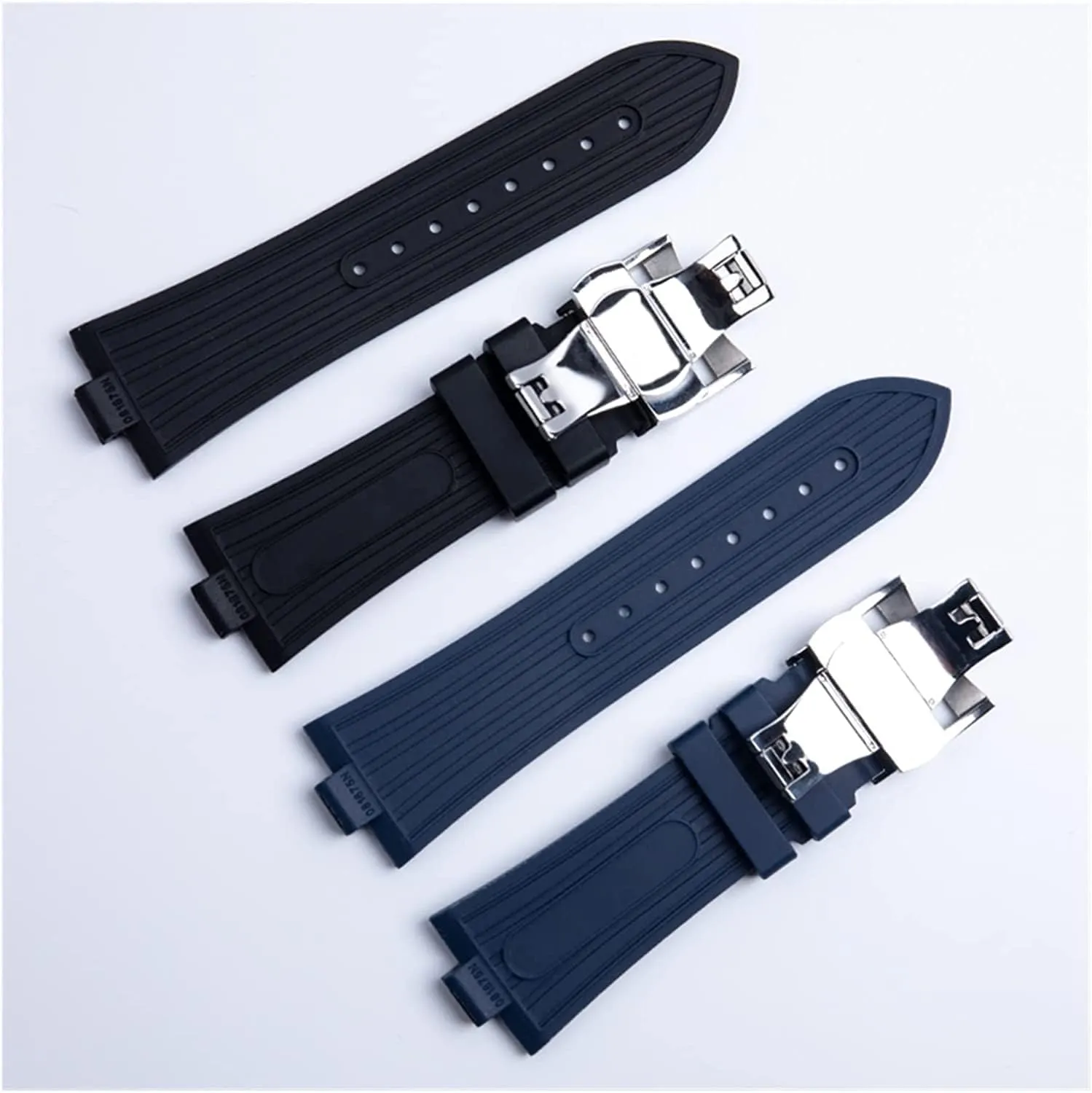 Rubber WatchBand For Vacheron Constantin Overseas Watch Waterproof Sport Strap 25mm * 8mm