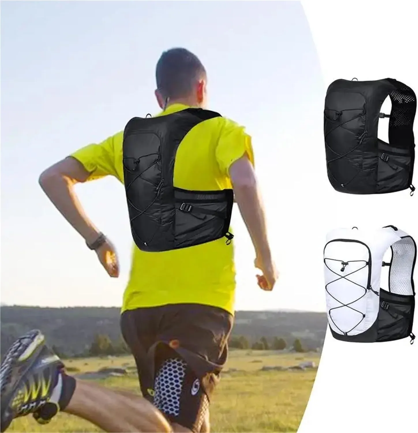 Running Vest Outdoor Running Hydration Vest Outdoor Hiking Hydration Pack Vest Lightweight Running Backpack Insulated Backpack Water Bag for Running