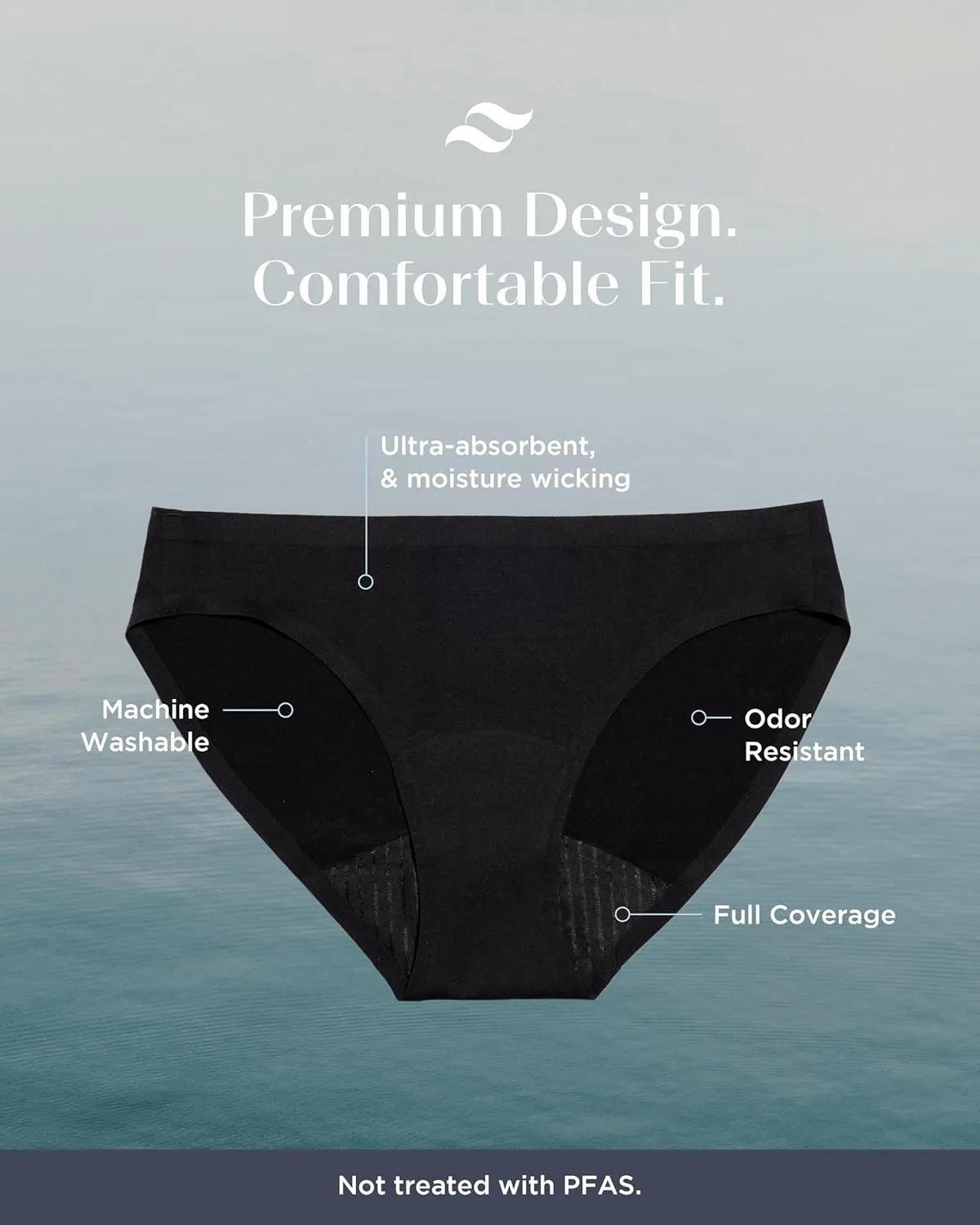 saalt Seamless Bikini - Period Underwear - Regular or Super Absorbency