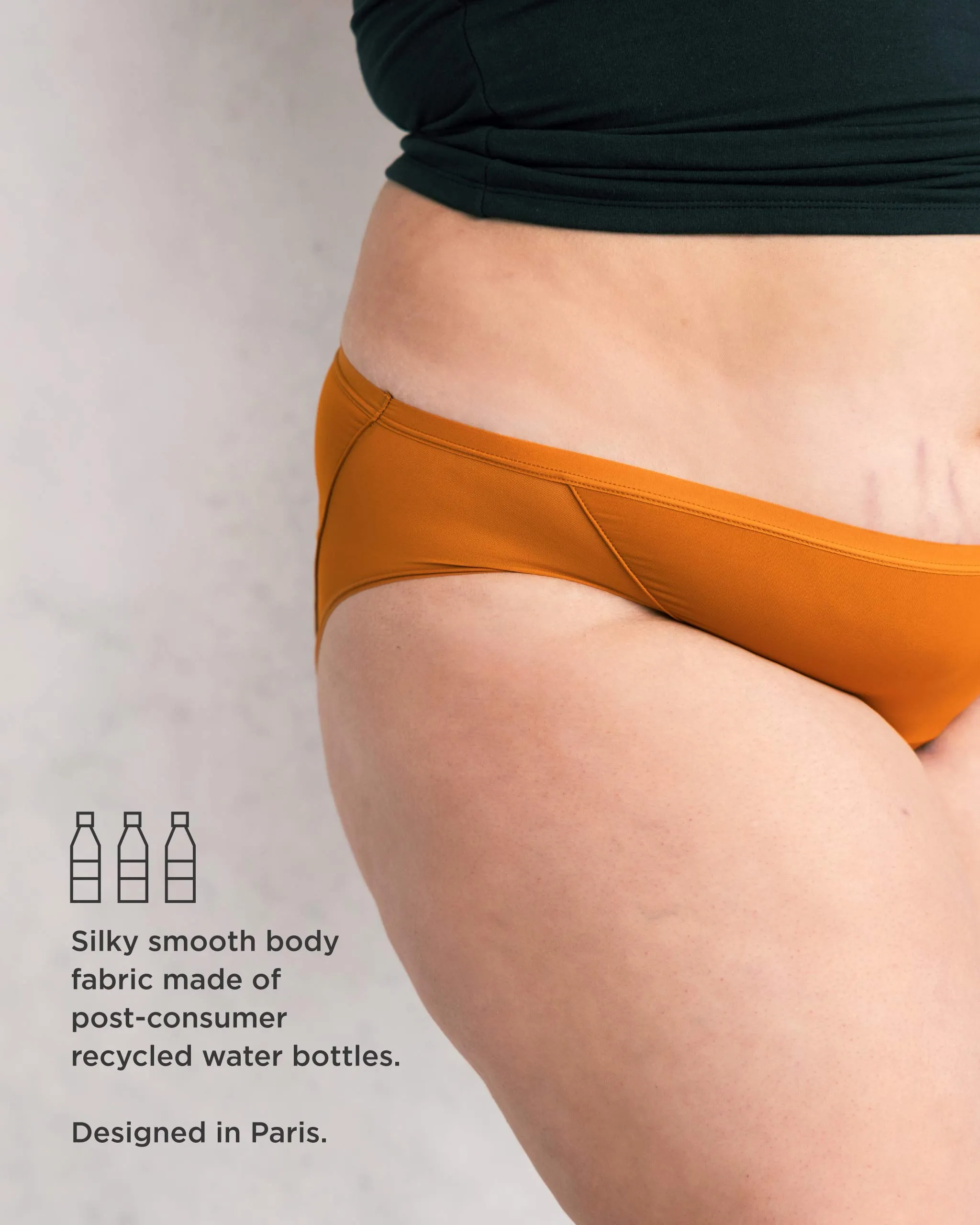 Saalt Wear Leakproof Mesh Bikini - Heavy
