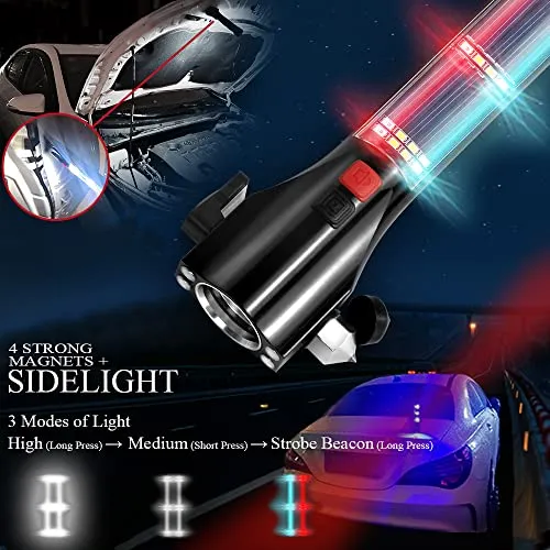 Safety Car Tool Hammer & Flashlight